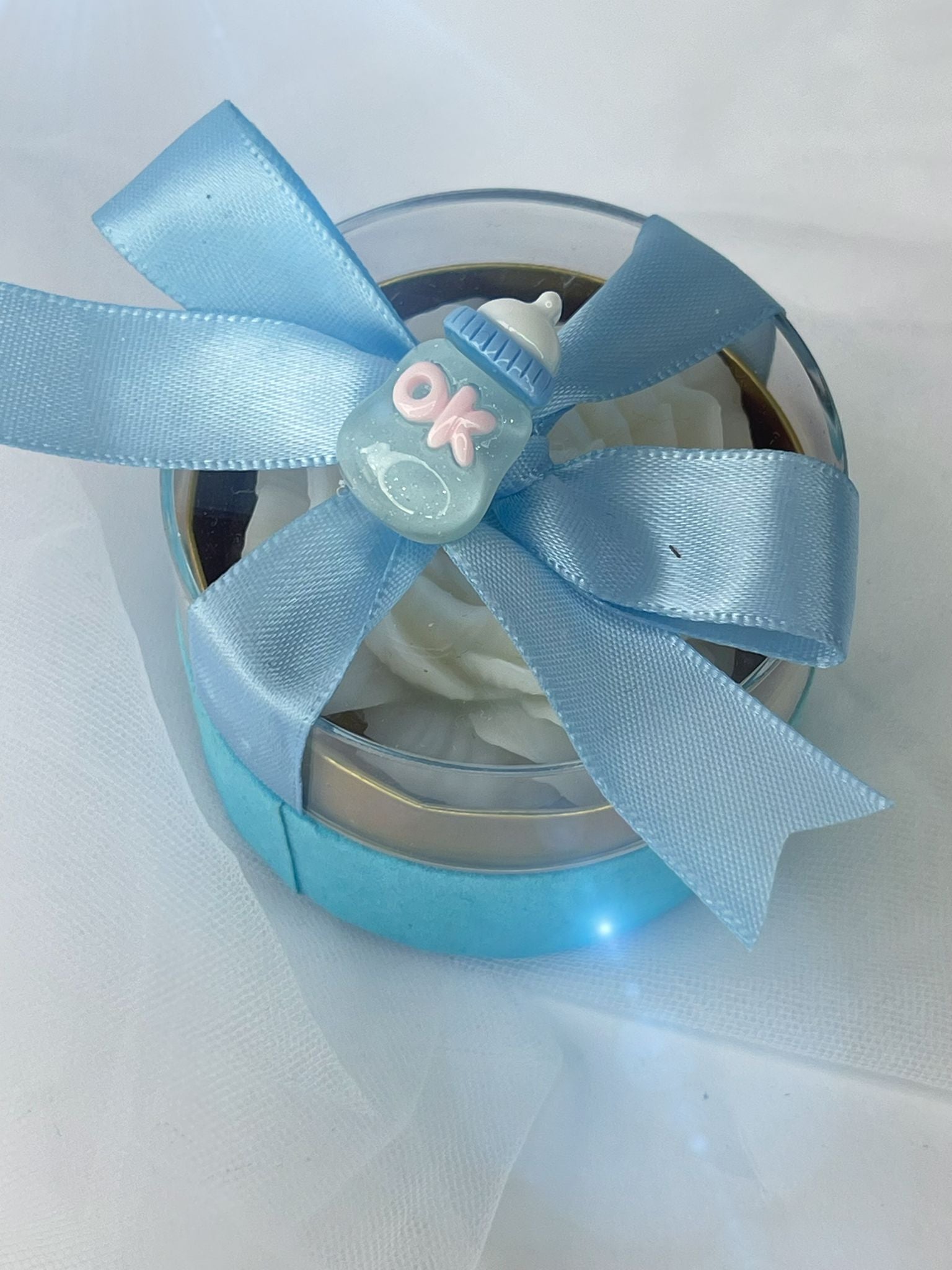 Confetti e peonia in cera di soia a calamita