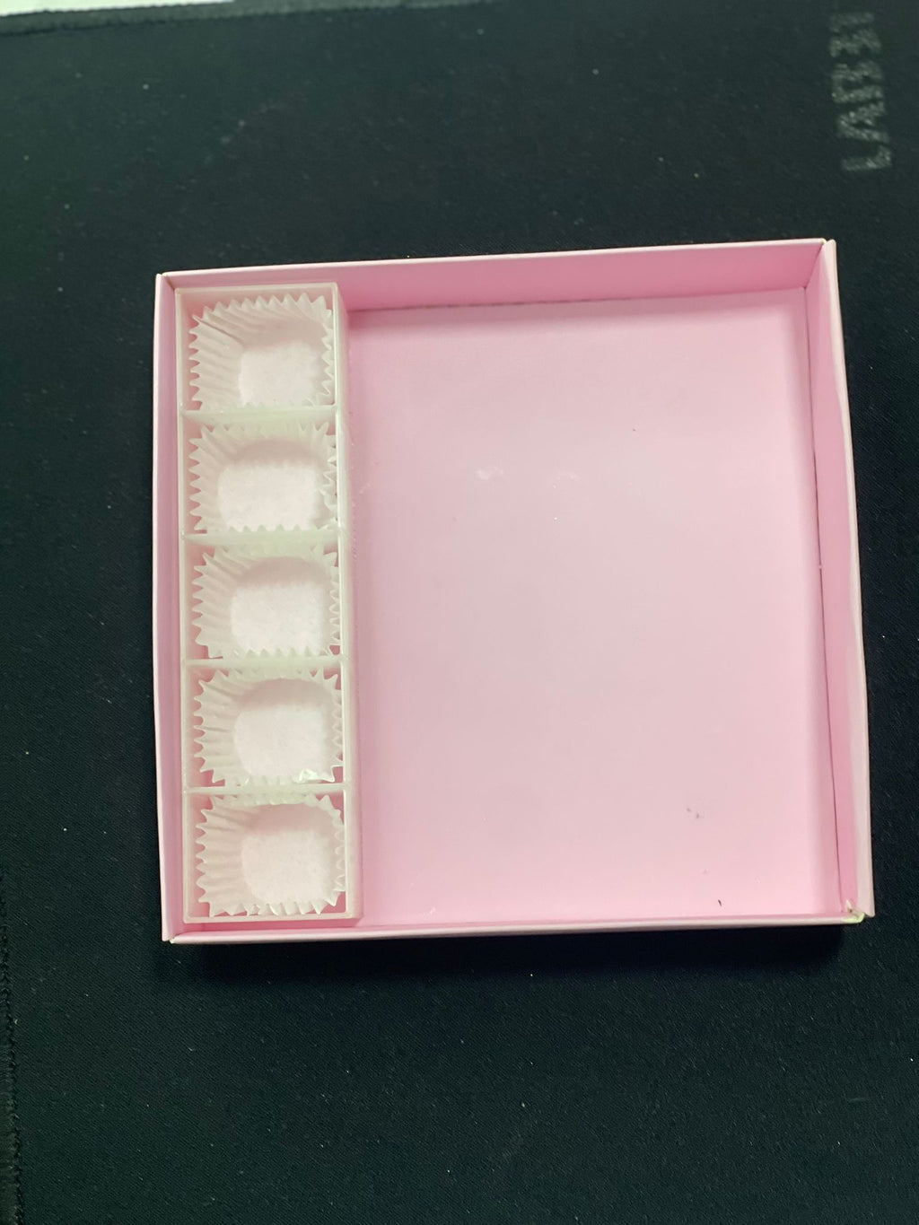 Separatore cinque scomparti per scatola 12x12cm
