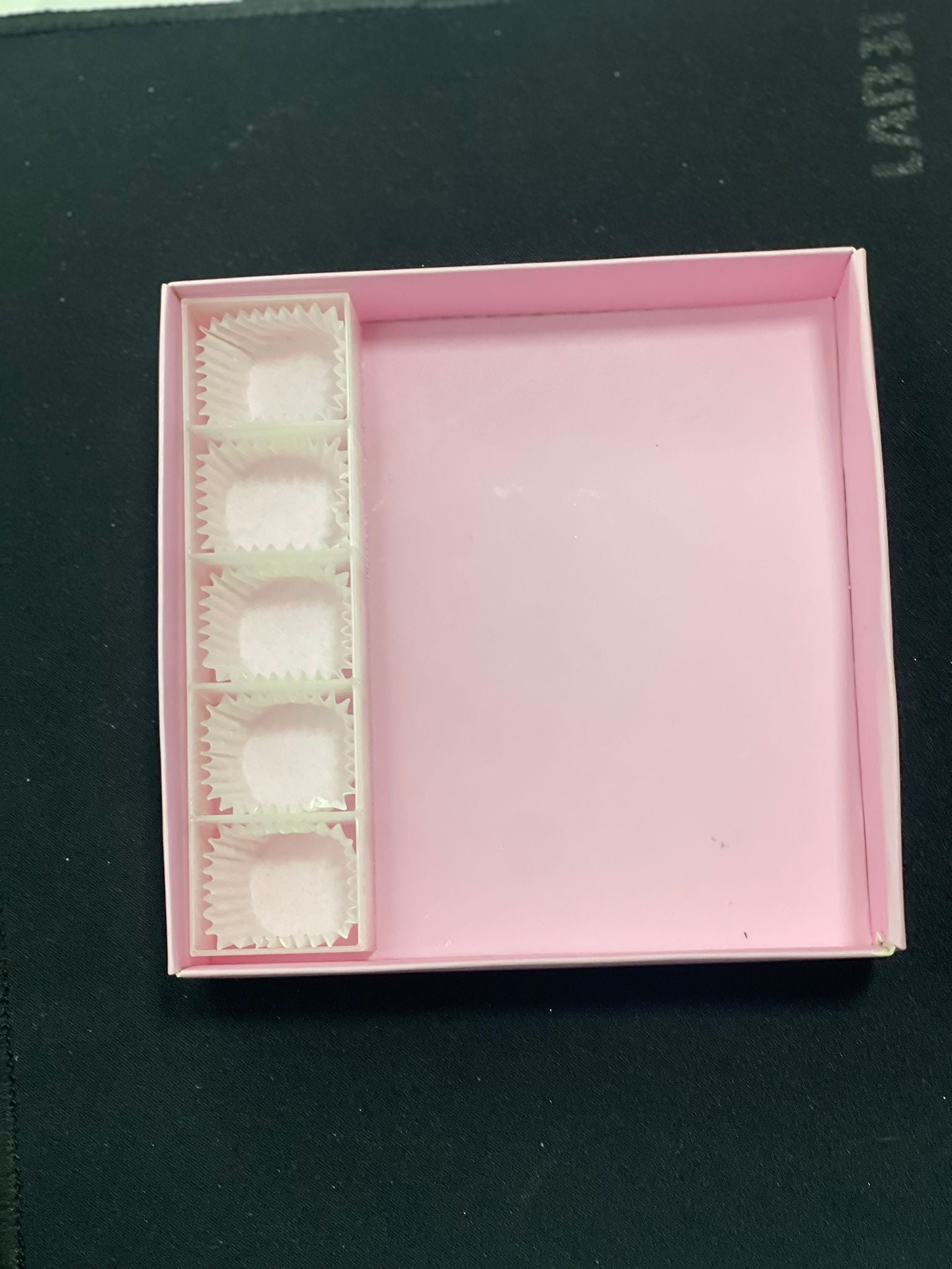 Separatore cinque scomparti per scatola 12x12cm