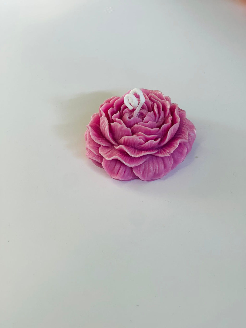 Ciotola ceramica rotonda - Peonia in cera