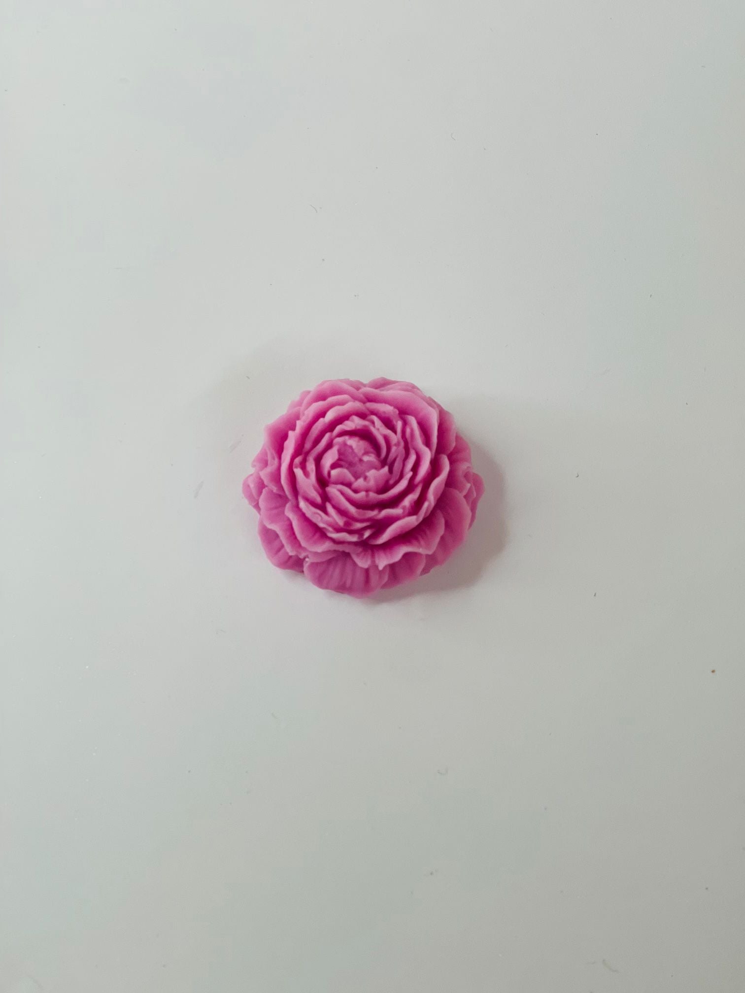 Ciotola ceramica rotonda - Peonia in cera