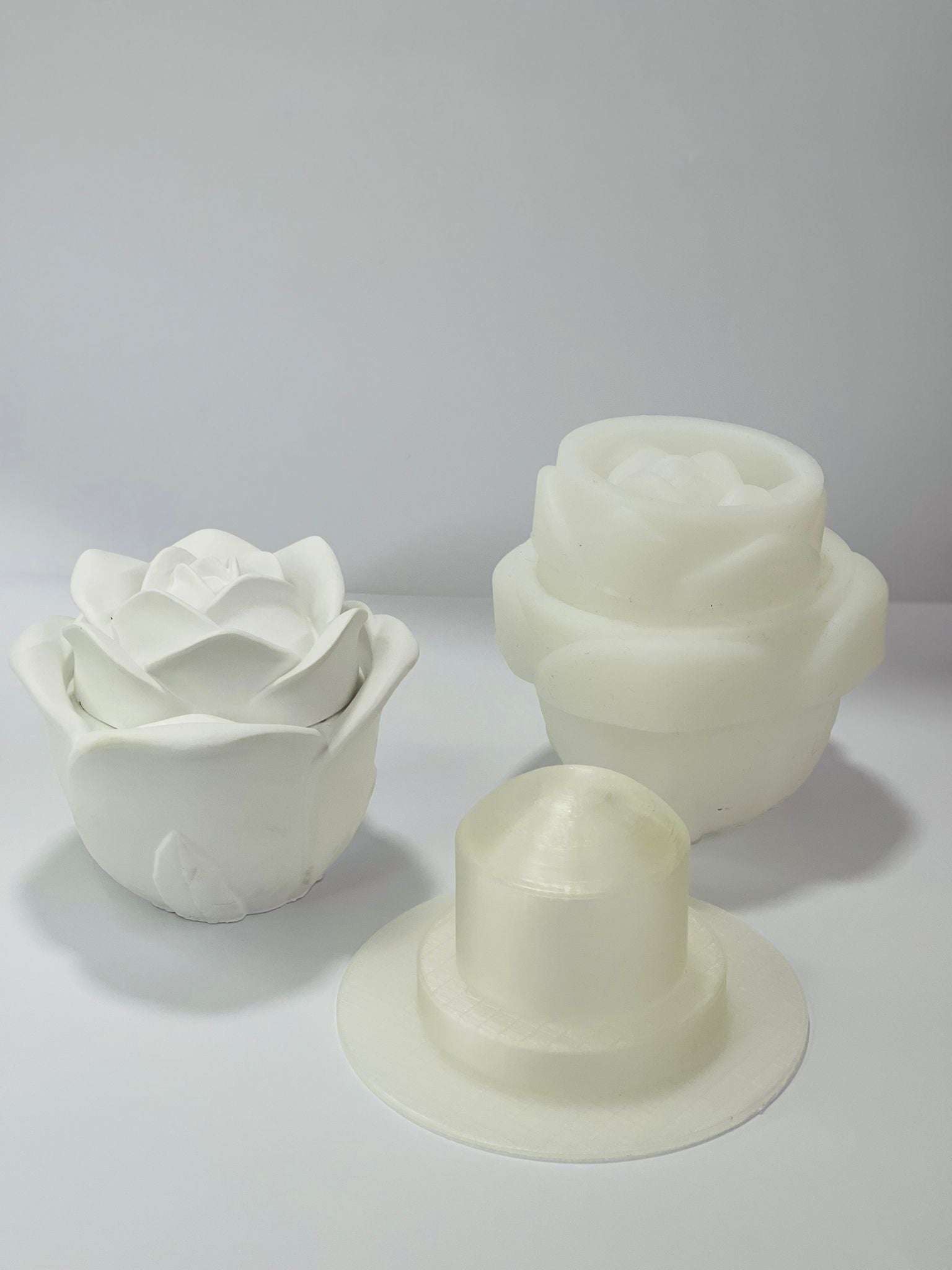 Supporto rigido per stampi in silicone - Rose